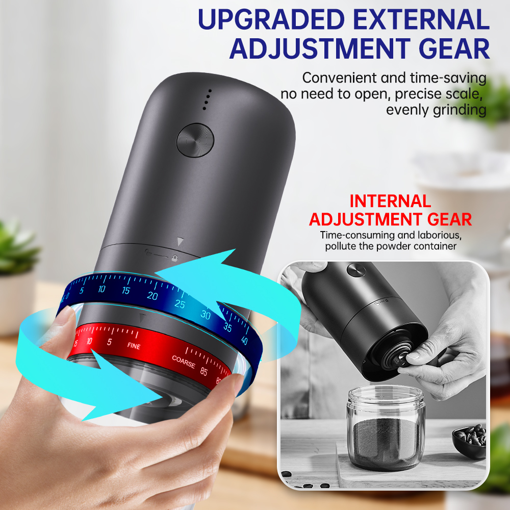 Coffee Extraction Equipment - Portable USB Electric Coffee Bean Grinder
