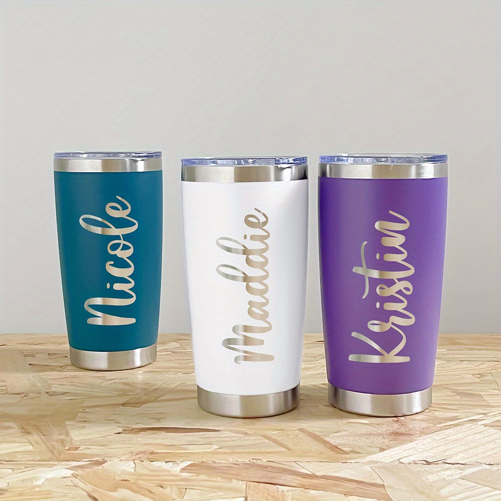 Coffee Equipment Names - Personalized Name 20oz Stainless Steel Tumbler,