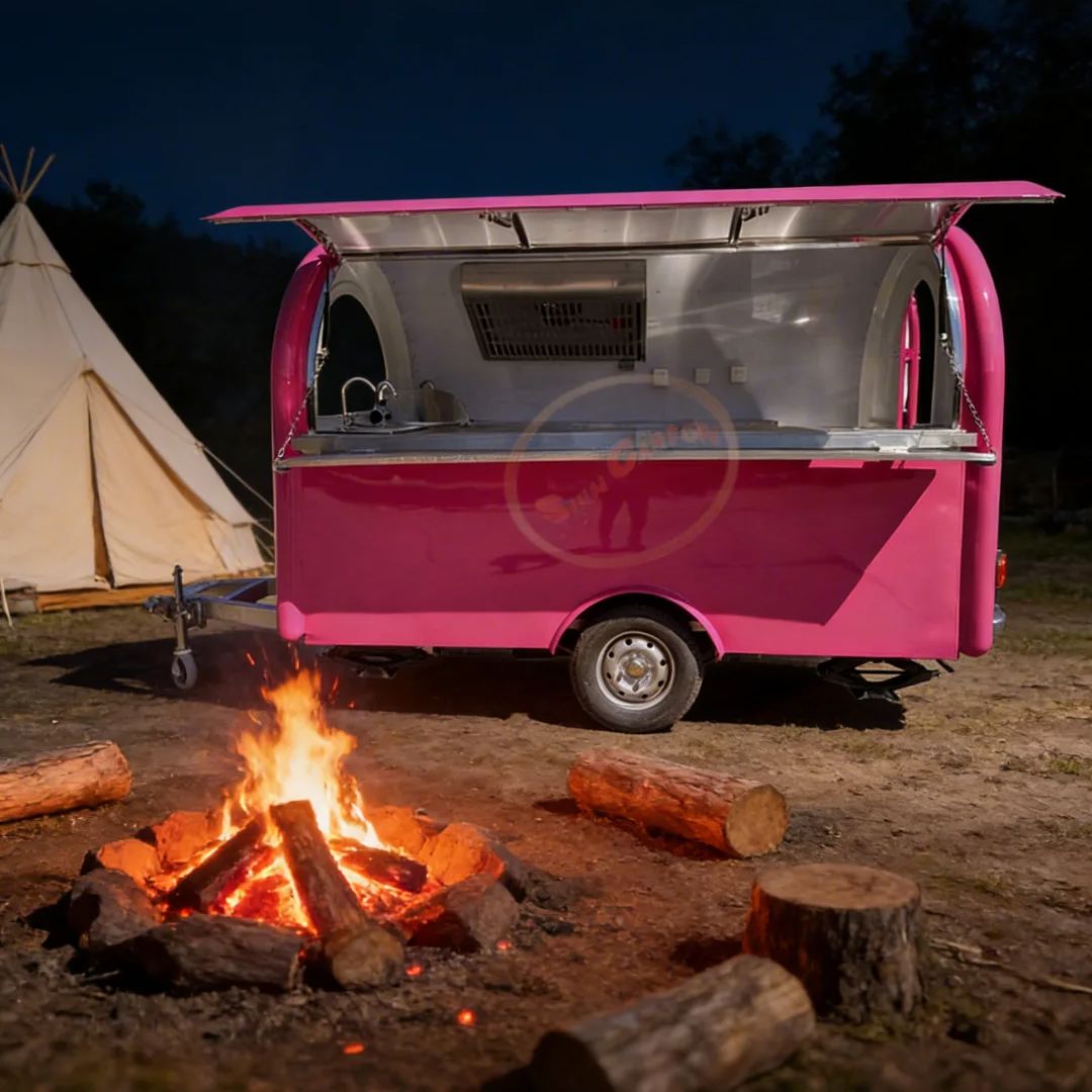 Coffee Equipment For Business - Customizable Fiberglass Mobile Food Trailer Complete