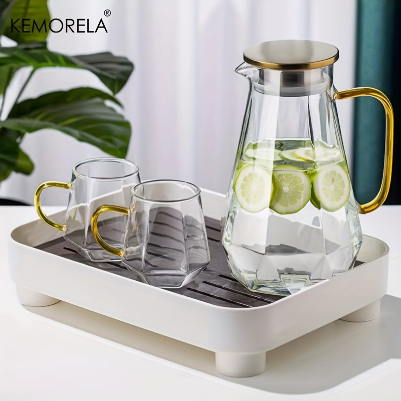 1PCS Diamond Texture Glass Tea - Coffee Equipment Home 评论和价格