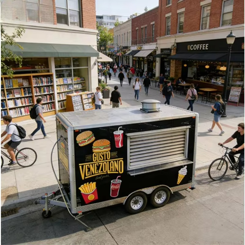 Square-shaped Restaurant Equip - Mobile Coffee Van Equipment 评论和价格