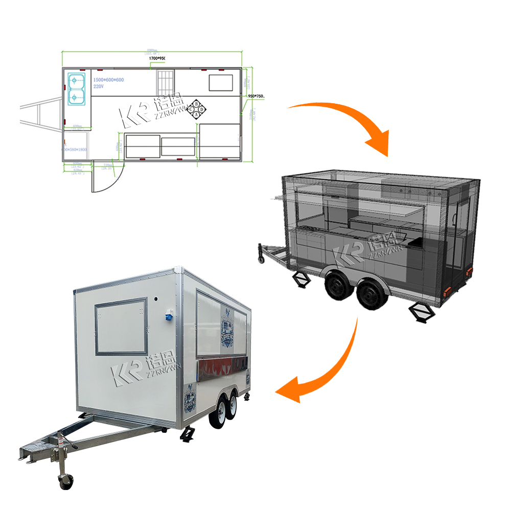 Custom Big Coffee Van Mobile F - Mobile Coffee Van Equipment 评论和价格