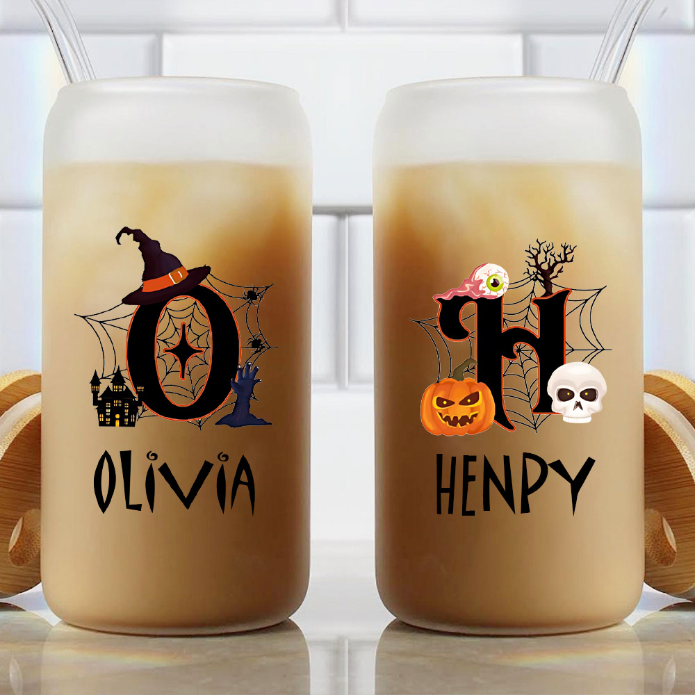 Custom Halloween Name Glass Ca - Coffee Equipment Names 评论和价格