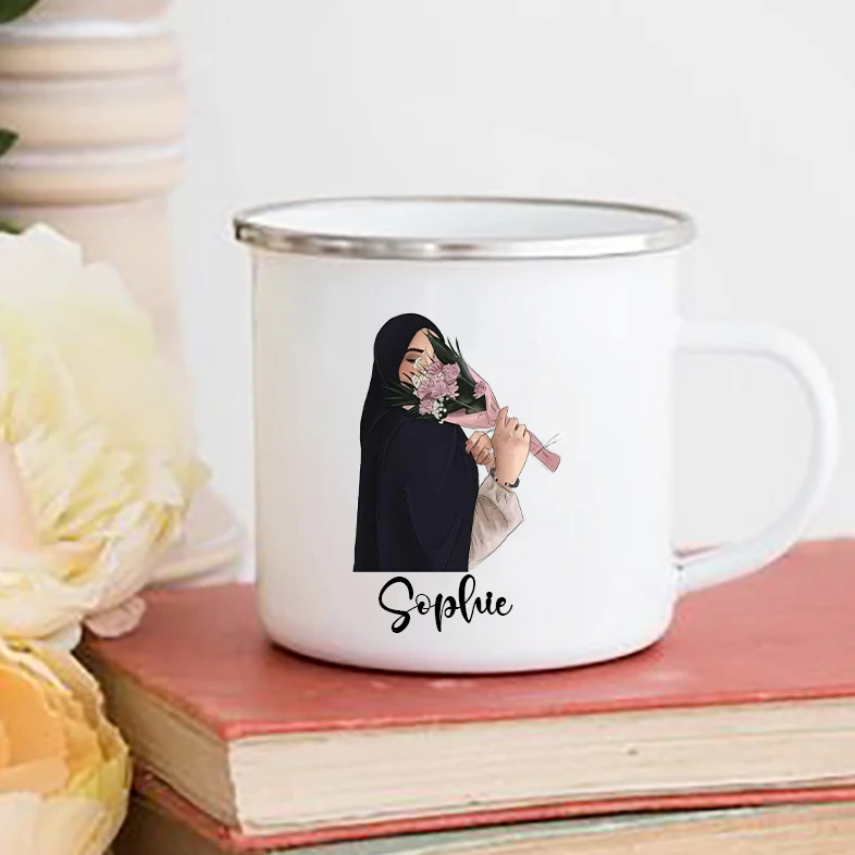 Personalised Hijabi Girl Print - Coffee Equipment Names 评论和价格